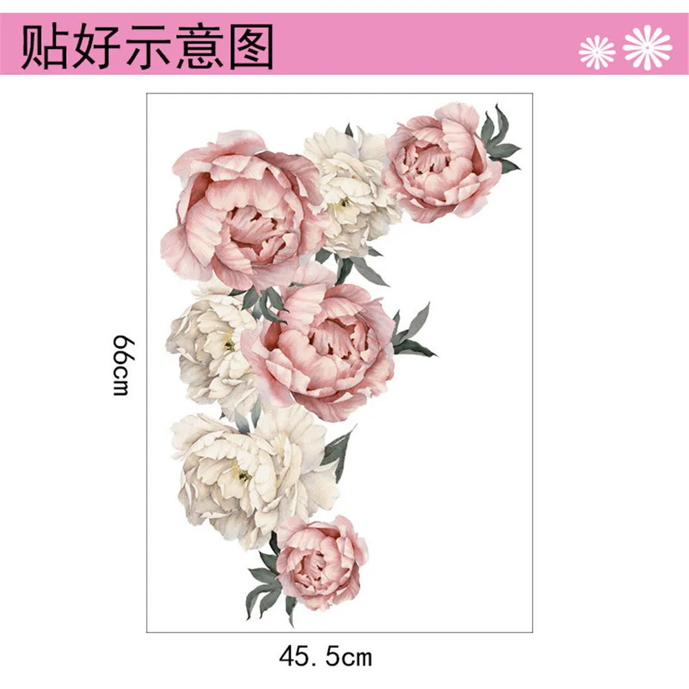 Пионы розы большие бумажные цветы для украшения дома дети гостиная спальня