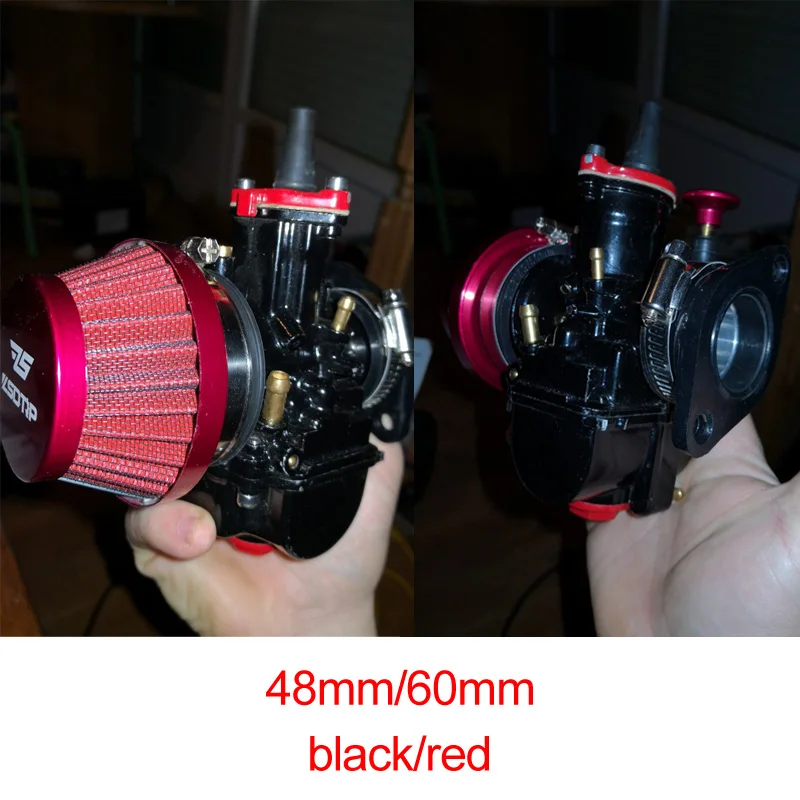 Alconstar 48mm 55 мм 60 Очиститель воздушного фильтра мотоцикла для Dellorto SHA Carb Карбюратор