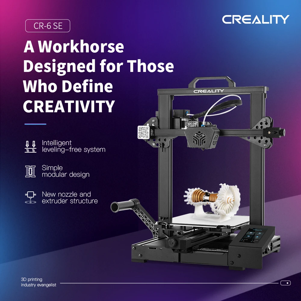 

CREALITY 3D CR-6SE large size unleveled high-precision industrial 3D printer