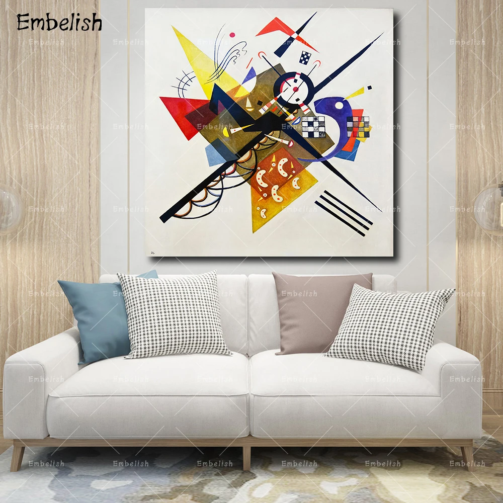 

Embelish Drop Shipping Wassily Kandinsky Artworks For Home Decor Living Room HD Canvas Painting Bedroom Wall Art Posters Framed