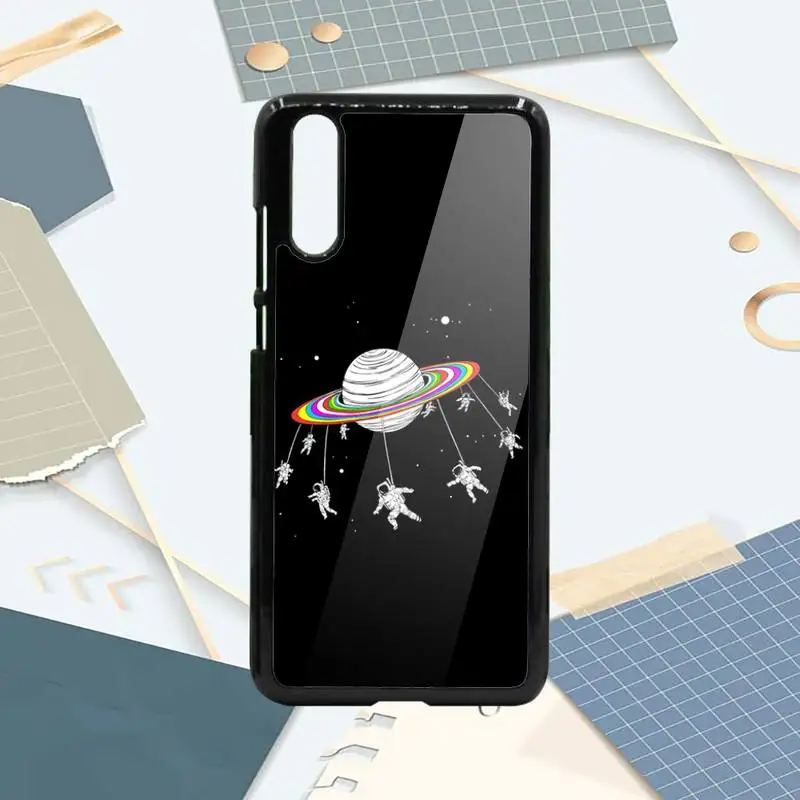 

Cute cartoon space universe starry sky Phone Case PC For Samsung galaxy S note 8 9 20 10 e lite2019 plus pro ultra