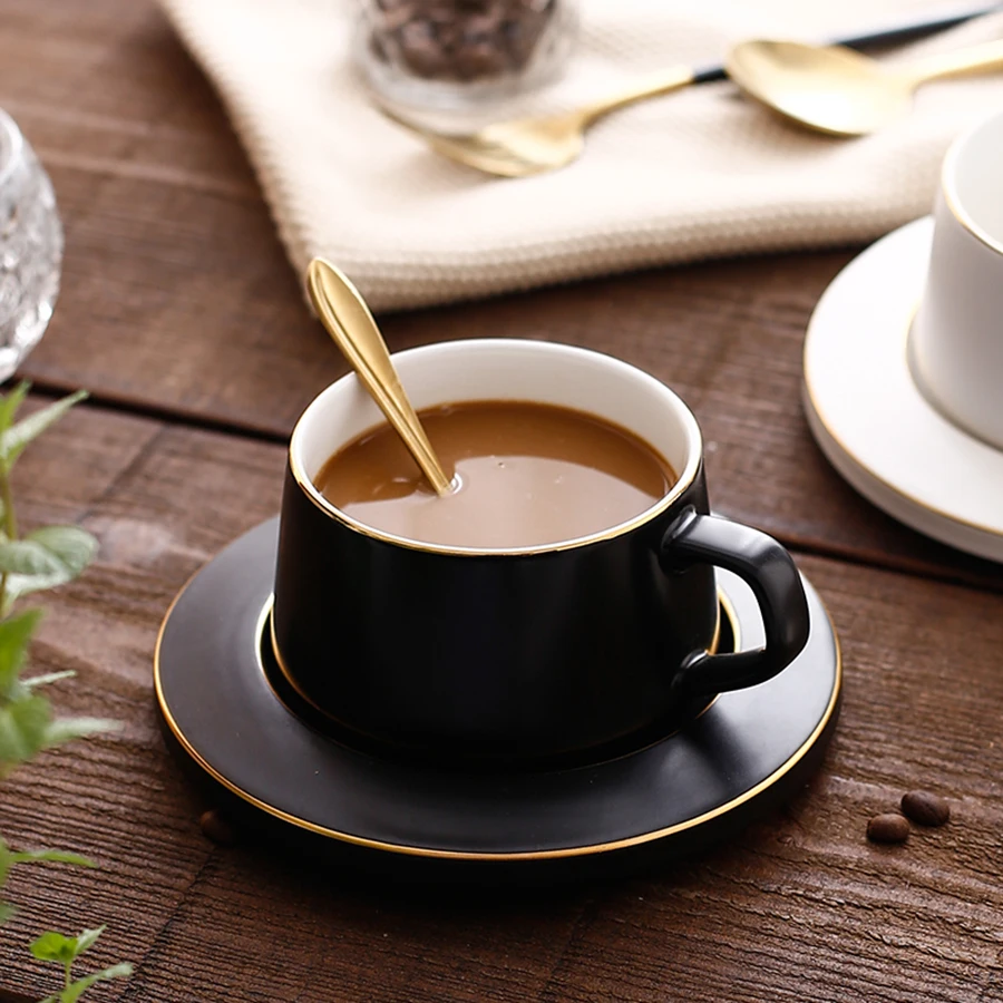 Чайные чашки в скандинавском стиле многоразовая кофейная чашка комплекте для