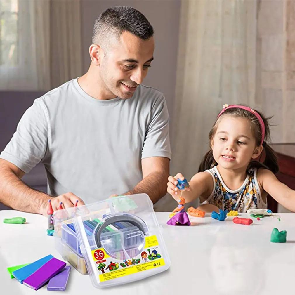 Глина полимерная стартовый набор 32 цвета для духовки глина выпечки