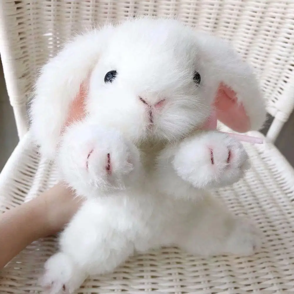

26 см, плюшевый кролик, Искусственный Кролик, мягкая кукла, реалистичный кролик, плюшевые детские игрушки, подарок на день рождения для детей