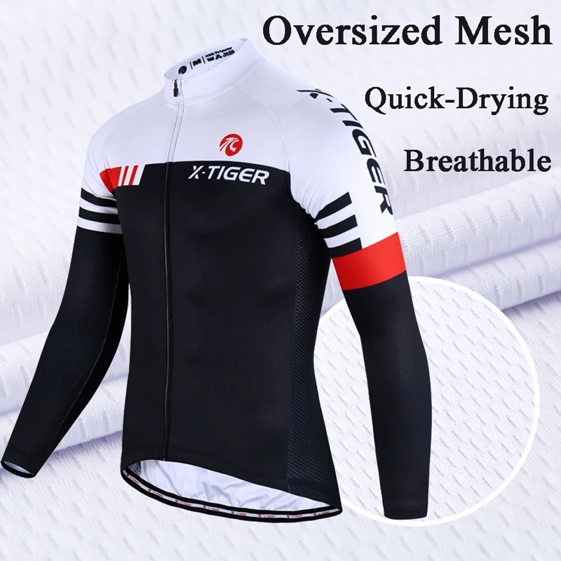 X Tiger с длинными рукавами спортивный комплект для велоспорта Весна MTB