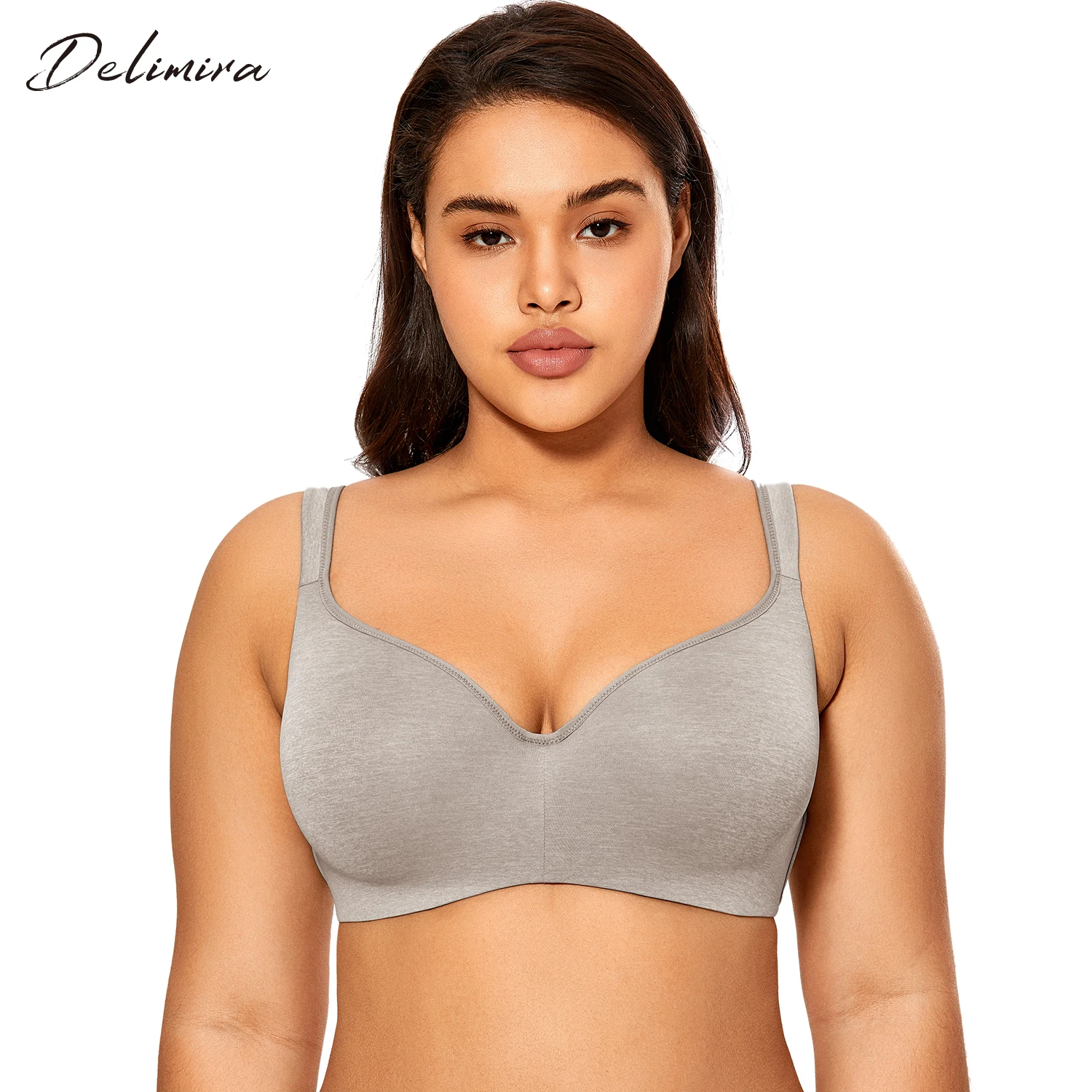 

Delimira Women's Smooth Full Coverage Big Size T-Shirt Bra