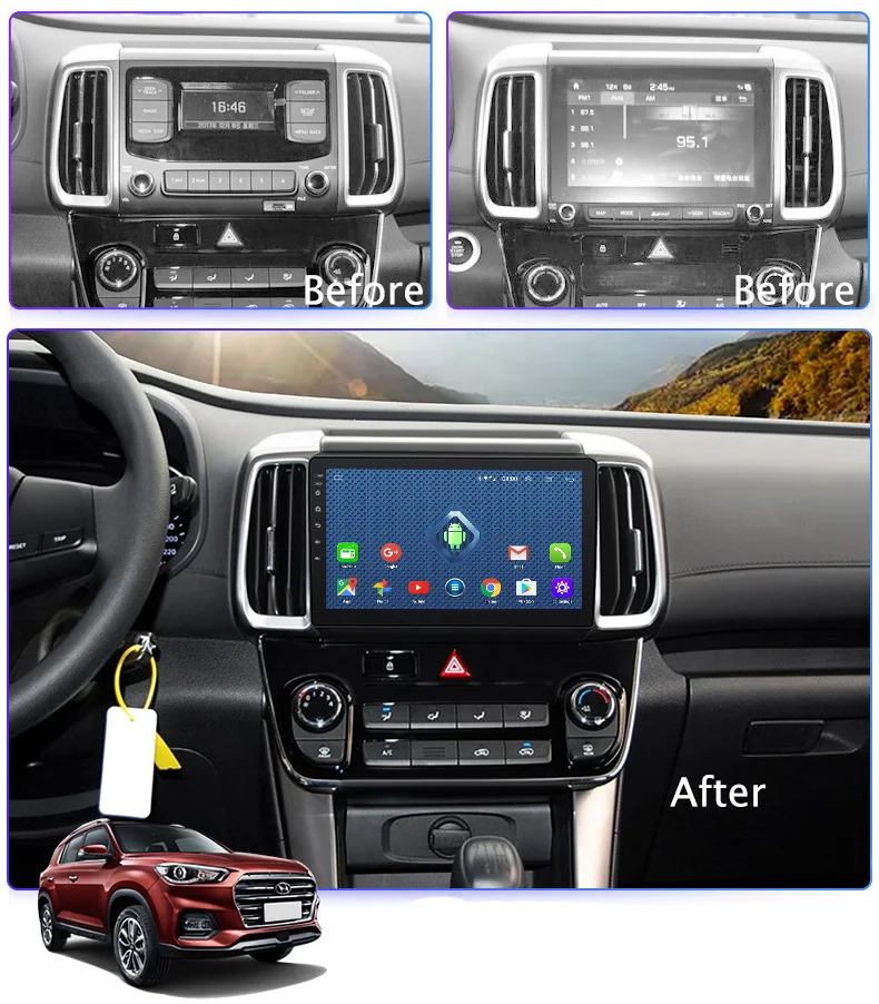 4G Lte All Netcom Wanqi 9 1 дюймов для 2018 Hyundai IX35 HD радио GPS навигация Bluetooth Wifi SWC Mirror Link |