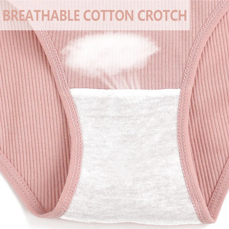 

M-4XL Cotton Panties Female Underpants Sexy Panties for Women Briefs Underwear Plus Size Pantys Lingerie 3PCS/Set 6 Solid Color