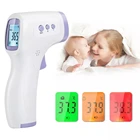 Инфракрасный термометр для лба, цифровой бесконтактный термометр для детей и взрослых, лазерный ИК-термометр для ушей с сигнализацией лихорадки