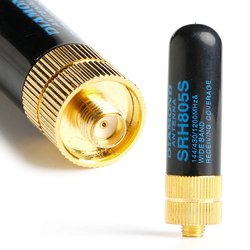 

T3LB алмаз SRH805S SMA-F женский двухдиапазонная антенна GT-3 UV-5R BF-888s радио