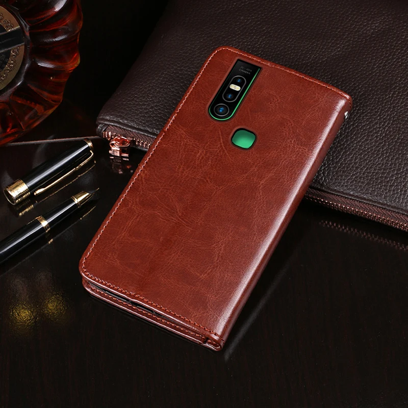 

Для Infinix S5 Pro Чехол-Бумажник Флип деловой кожаный чехол для телефона для Infinix S5 Pro X660 чехол с отделением для карт аксессуары