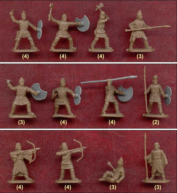 Супер мини фигурка из ПВХ 1/72 набор персидских воинов|Игровые фигурки и