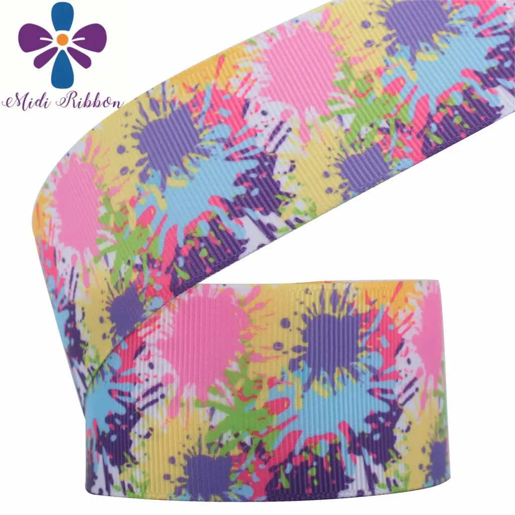 16 мм-75 мм Геометрические Волны красочные кекс арбуз печатных Grosgrain/Foe ленты DIY