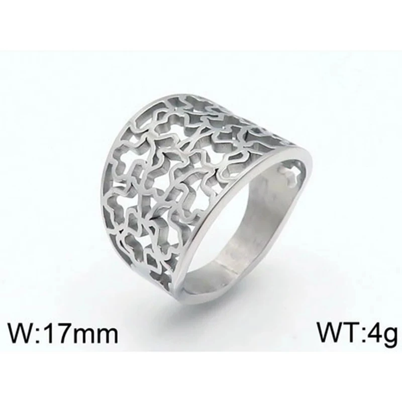

Finger Ring 1PC Stainless Steel BEAR jewelry Fashion Jewelry Top-grade Plated Factory Price wholesale Unadjustable Fast delivery