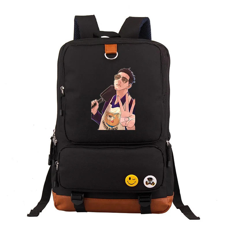 Новая Легенда Путь домашнего мужа Рюкзак Gokushufudo Tatsu Аниме для женщин и мужчин Холст Сумка для учеников Унисекс Путешественников.