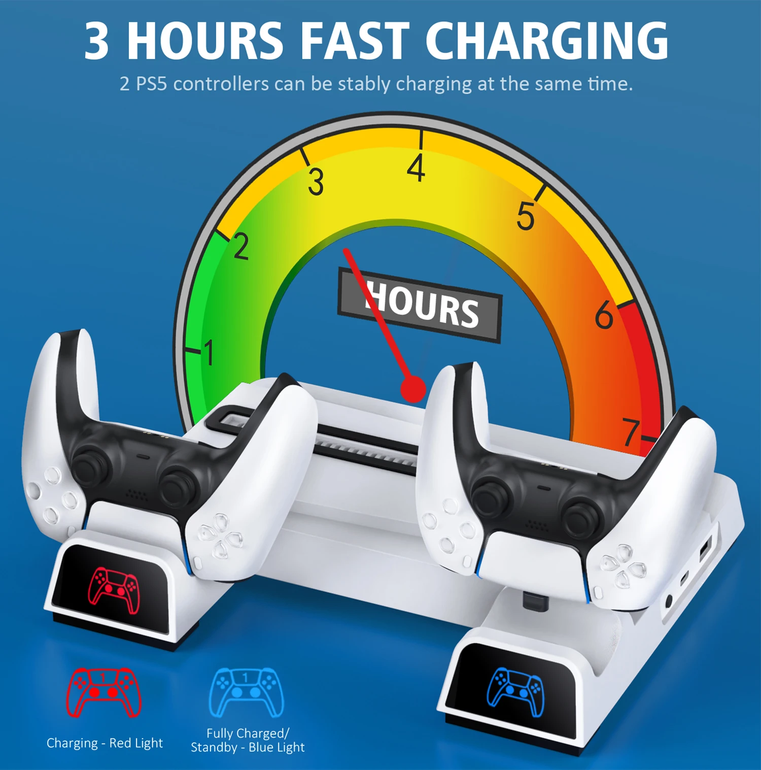 Вертикальная охлаждающая подставка для контроллера OIVO PS5 игрового слота