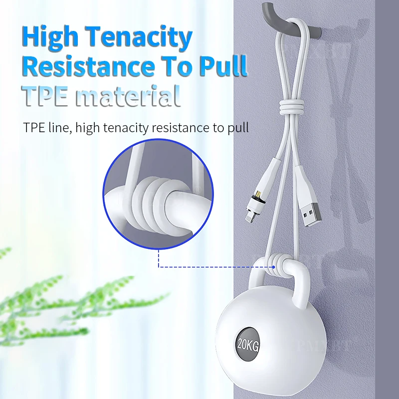 

540 Degree Rotation Around Magnetic USB Cable For iphone Micro USB Type C Cable For Xiaomi Samsung Charger Magnet Charging Cord