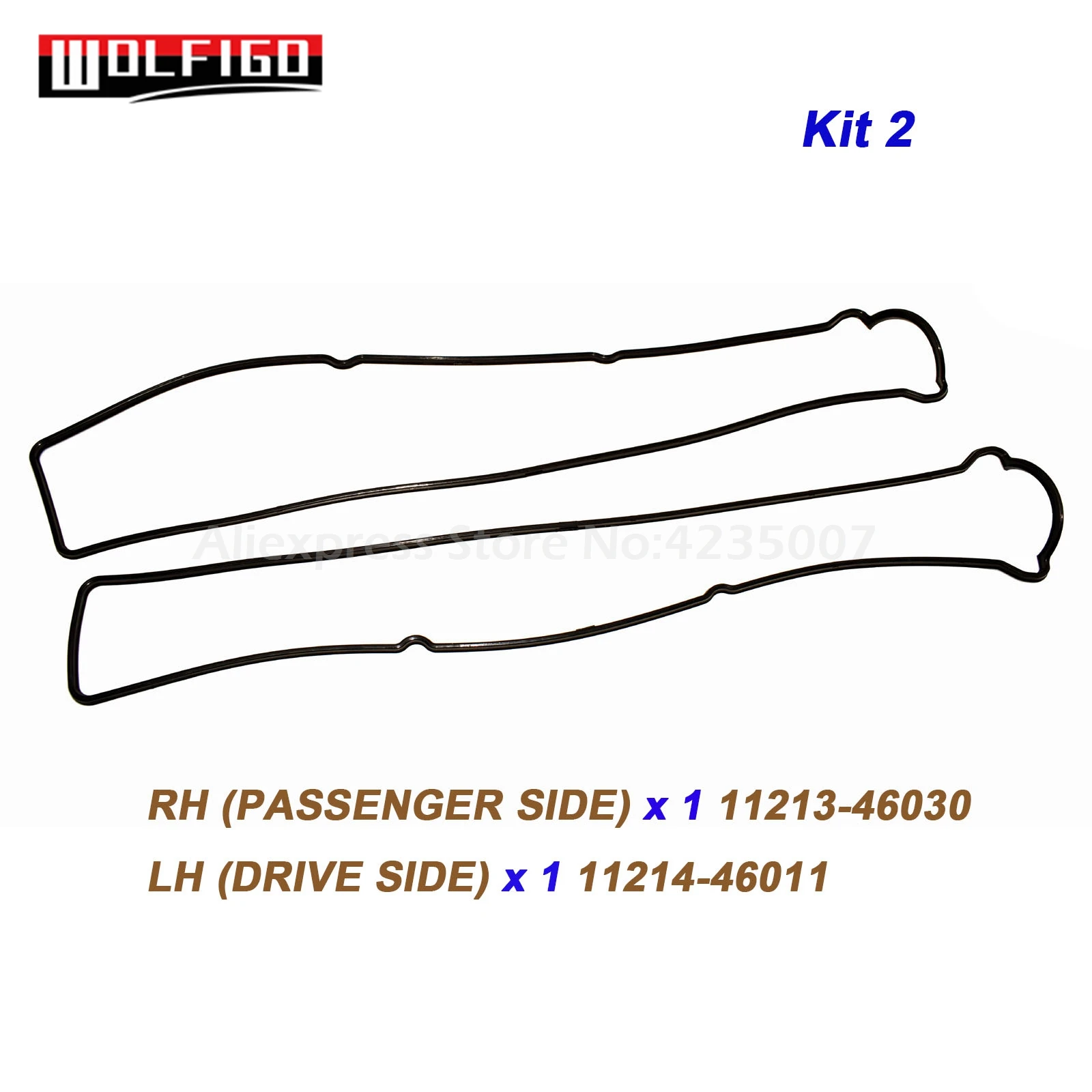 Уплотнительные кольца и уплотнительные для клапанов WOLFIGO Lexus GS430 GS300 IS300 11214 46011 11213