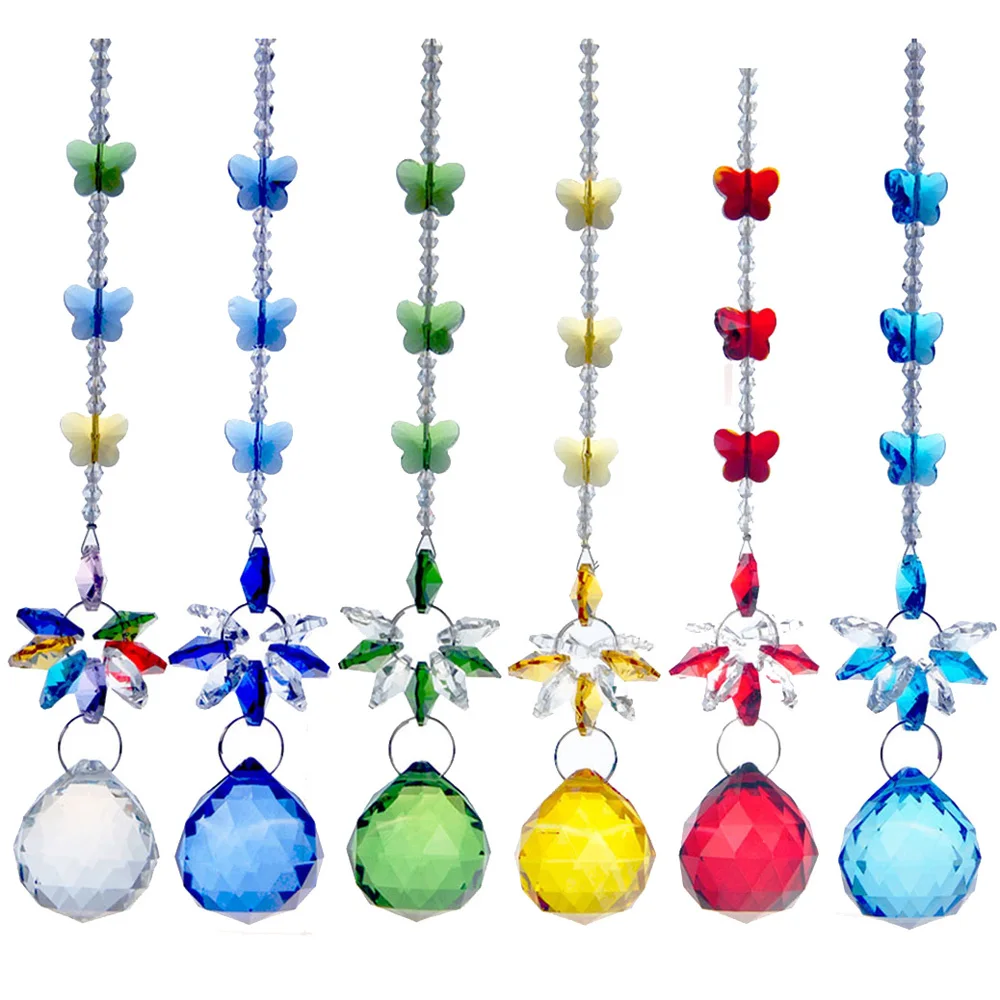 Хрустальная подвеска в виде бабочки украшение для свадебного окна двери