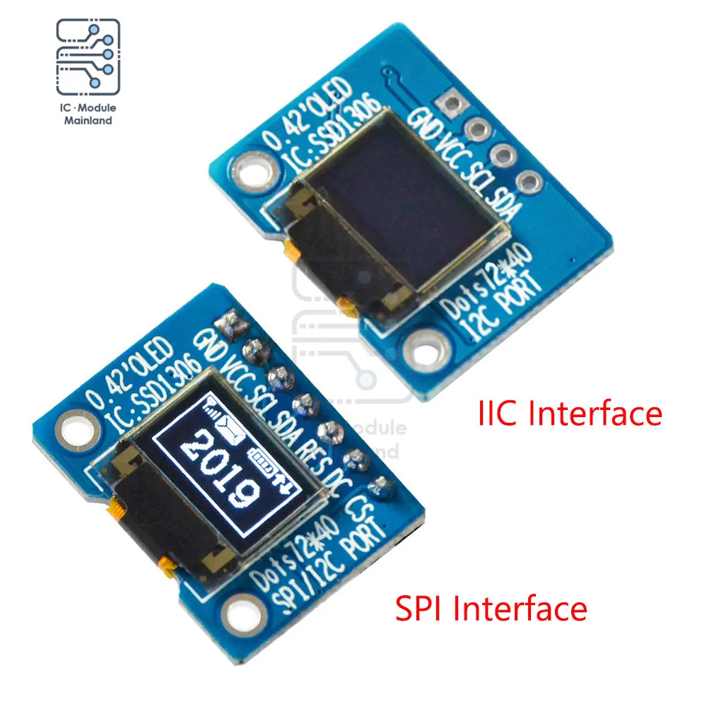0 42 дюймовый 16-контактный OLED-экран ЖК-модуль с разрешением 72*40 OLED-модуль