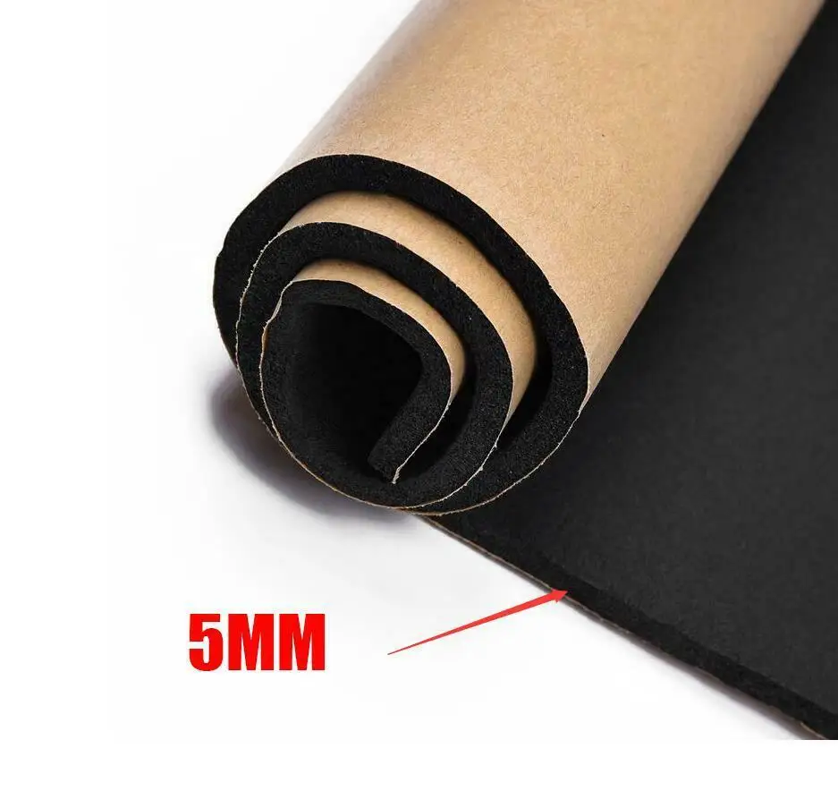 1 шт. Универсальный звукоизоляционный коврик шумоизоляционный тепловой экран 1x1