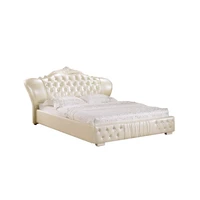 europe and america genuine leather bed frame modern soft beds home bedroom furniture cama muebles de dormitorio camas quarto