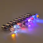 Светильник ка, рождественский подарок, Хэллоуин, вечеринка, квадратные ночные серьги, ювелирные изделия для мужчин, украшения, гвоздики, Женская мода G8Q5