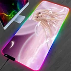 Большой коврик для мыши Angel Girl с японским аниме маленькой принцессой, мини-ПК, офисный коврик для клавиатуры и стола, нескользящий коврик для мыши для ноутбука Xxl