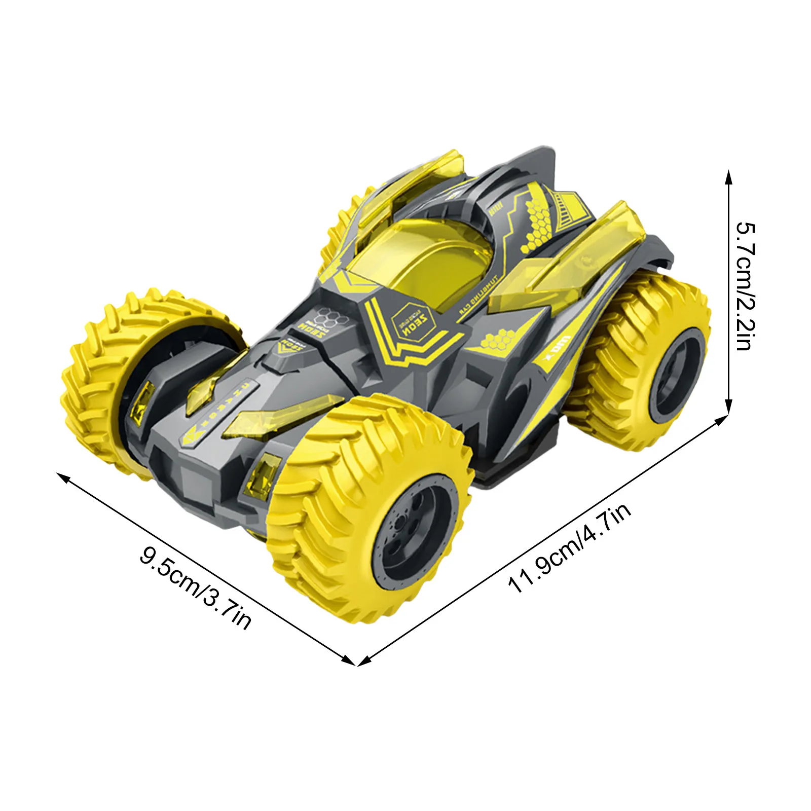 

Kids Four-Wheel Drive Off-Road Vehicle 360 Degree Flips Double Sided Rotating Tumbling High Speed Stunt Spinning Tipping Car Toy