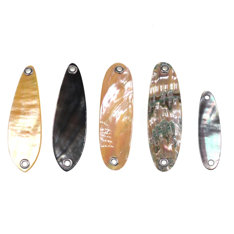 

Fishing Lure Vintage Abalone Fishing Spoon Abalone Shell Spoon for Sea Trolling Gift Fishing Tackle Pearl Green Dark
