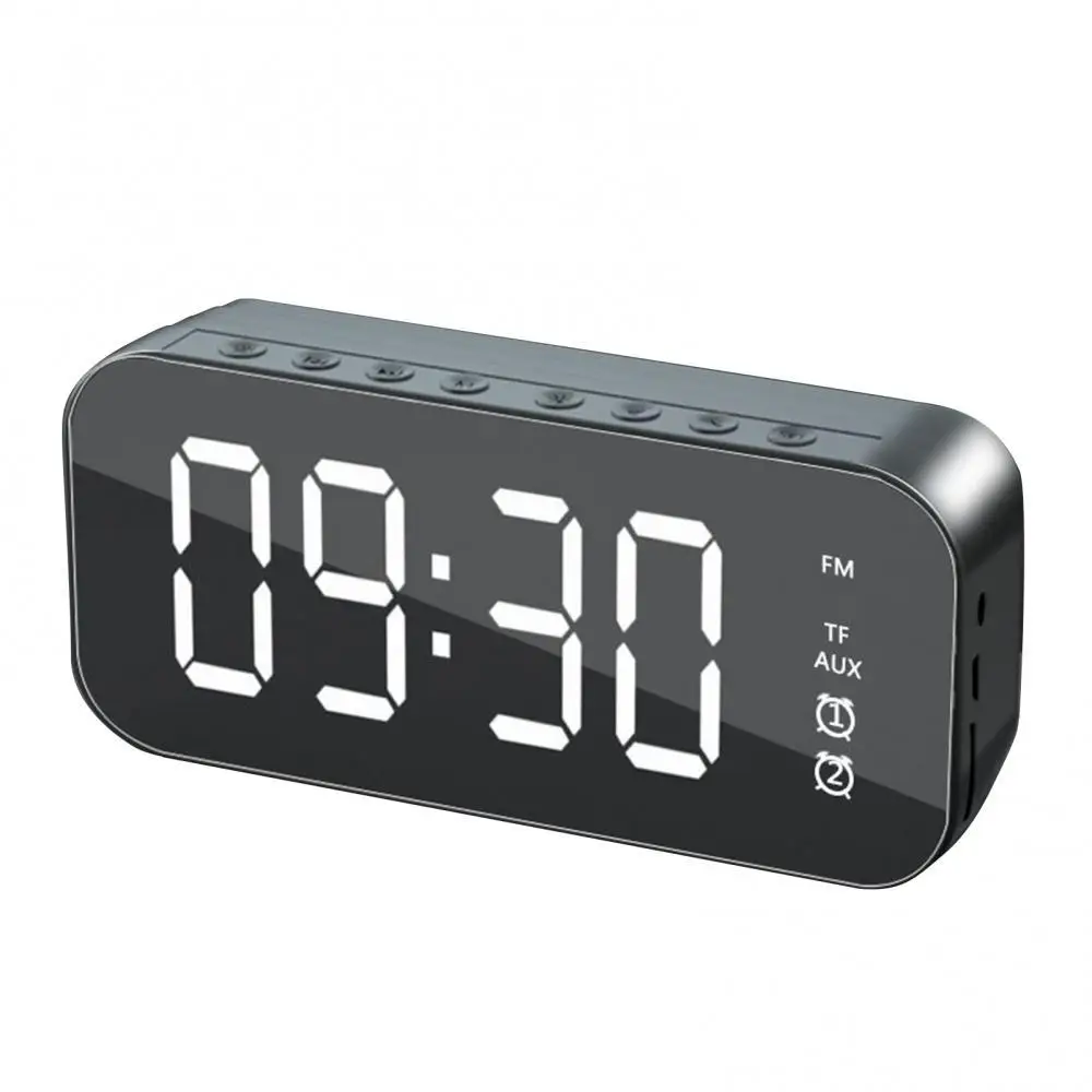

60% Hot Sales!! Multifunction Wireless Bluetooth-compatible Subwoofer Speaker Music Player Alarm Clock