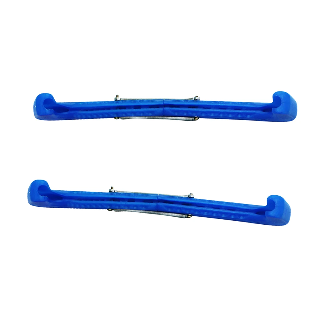 

2 Pieces Ice Skate Blade Guards For Hockey & Figure Skates - Adjustable Spring