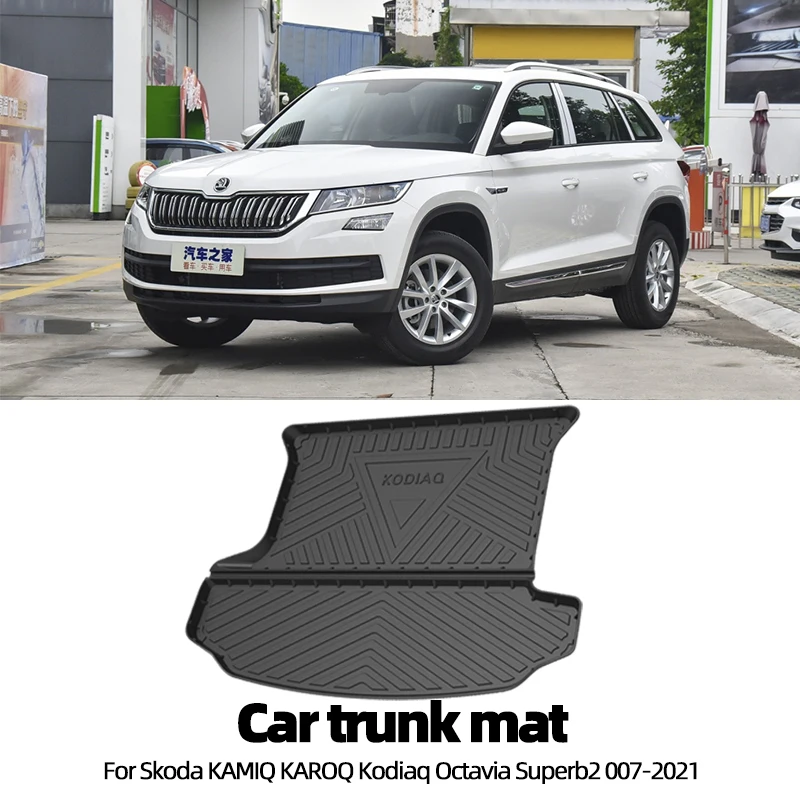 Cargo Liner Fit Trunk Mat DurAble TPO Black Heavy Duty Floor All Weather Pad Protection For Skoda Kodiak Kodiaq 2018 2019 |