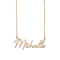 michalle name necklace custom name necklace for women girls best friends birthday wedding christmas mother days gift