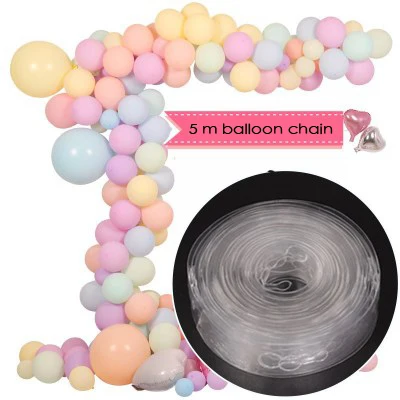 Balloon chain 10 шт. круглый латексный шар в форме сердца, для дня рождения, вечеринки, свадьбы, Рождества, украшенный шар, красный золотой единорог, воздушный шар - Цвет: Balloon chain