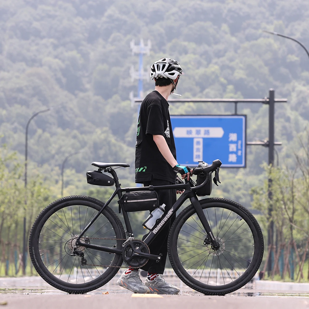 

Rhinowalk Latest Handlebar Bag Bicycle saddle Frame Pannier Bag 2 In 1 Waterproof Multifunction Portable Shoulder Bag Accessorie
