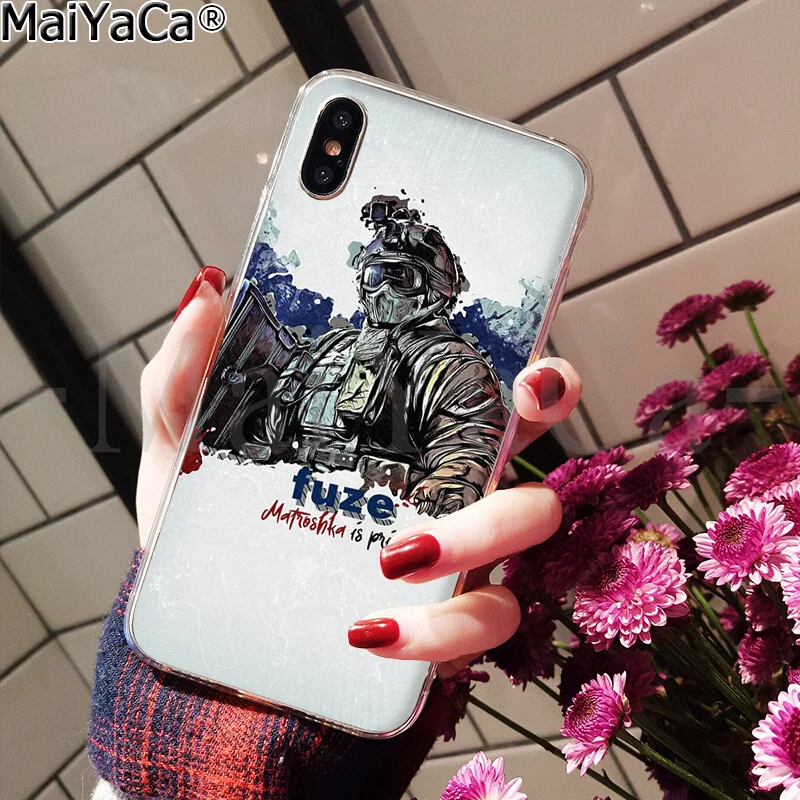 MaiYaCa Rainbow Six Siege 6 Новинка чехол для телефона Fundas чехол для iPhone 8 7 6 6S Plus 5 5S SE XR X XS MAX чехол