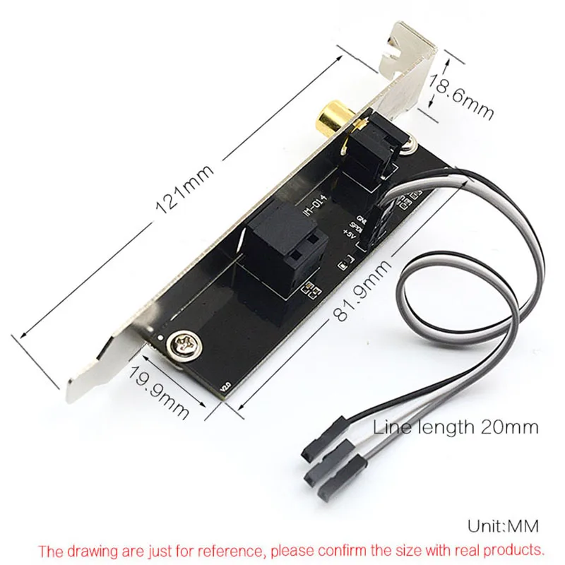 24BIT192KHz SPDIF дочка карта оптоволоконная Коаксиальная цифровая звуковая дефлектор