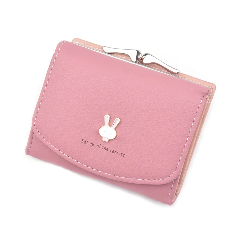 Женские кошельки с милым Кроликом для девушек денег монет Карманный держатель