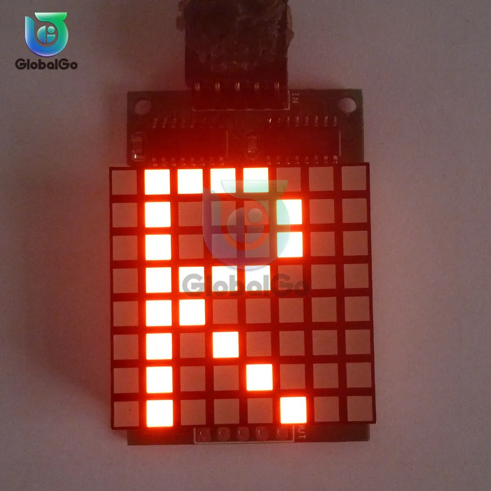 Гибкий матричный модуль 74HC595 8*8 Pixel панель светодиодного модуля 8x8 Red Dot Led Screen