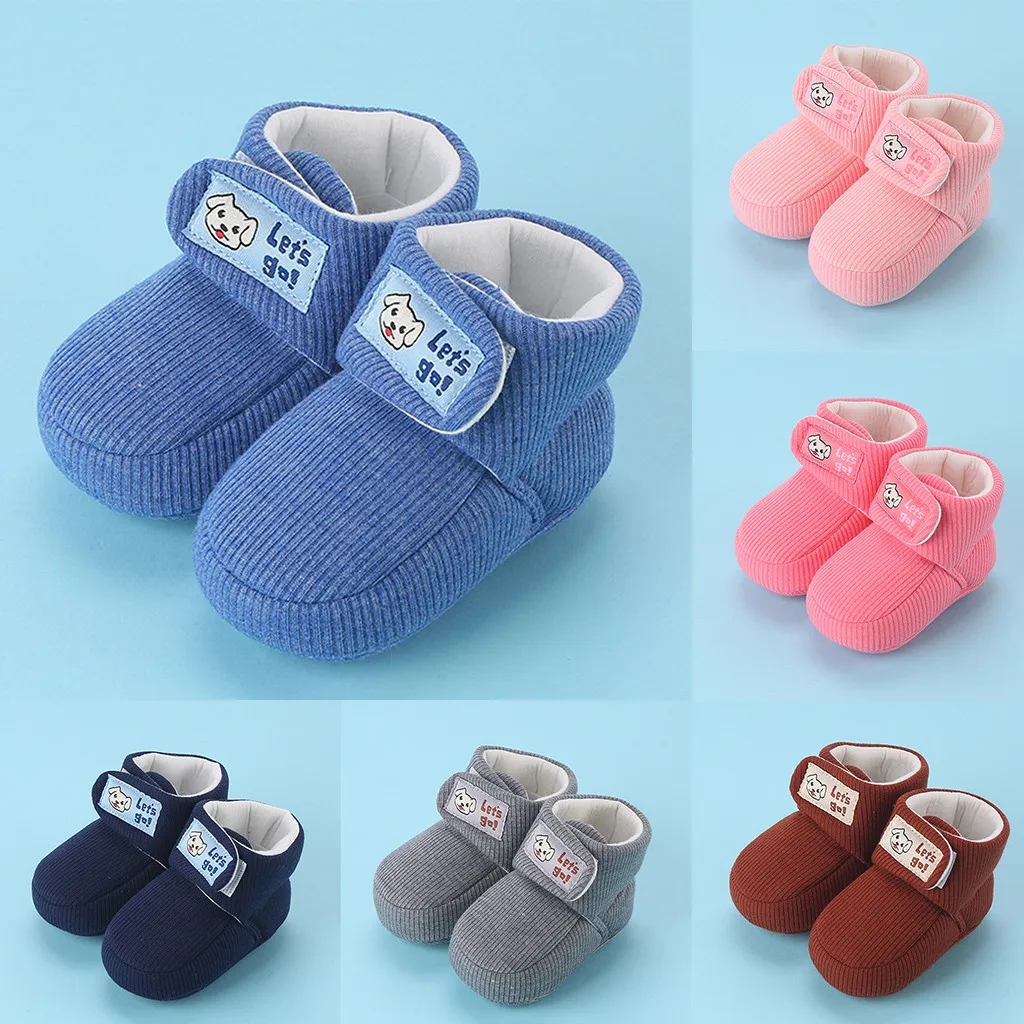 

Newborn Baby Boys Girls Boots Winter Warm Snow Boots Toddler Crib Shoes Infant Soft First Walking Warm Shoes FOR 0-9M A30