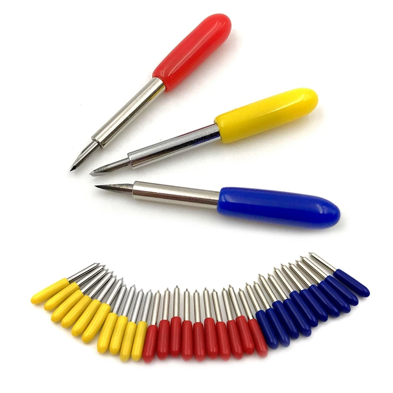 Promotion! 45Pcs 30 45 60 Degree Roland Cutting Plotter Cutter Knife Blades Offset Refine Rabbit Redsail | Инструменты