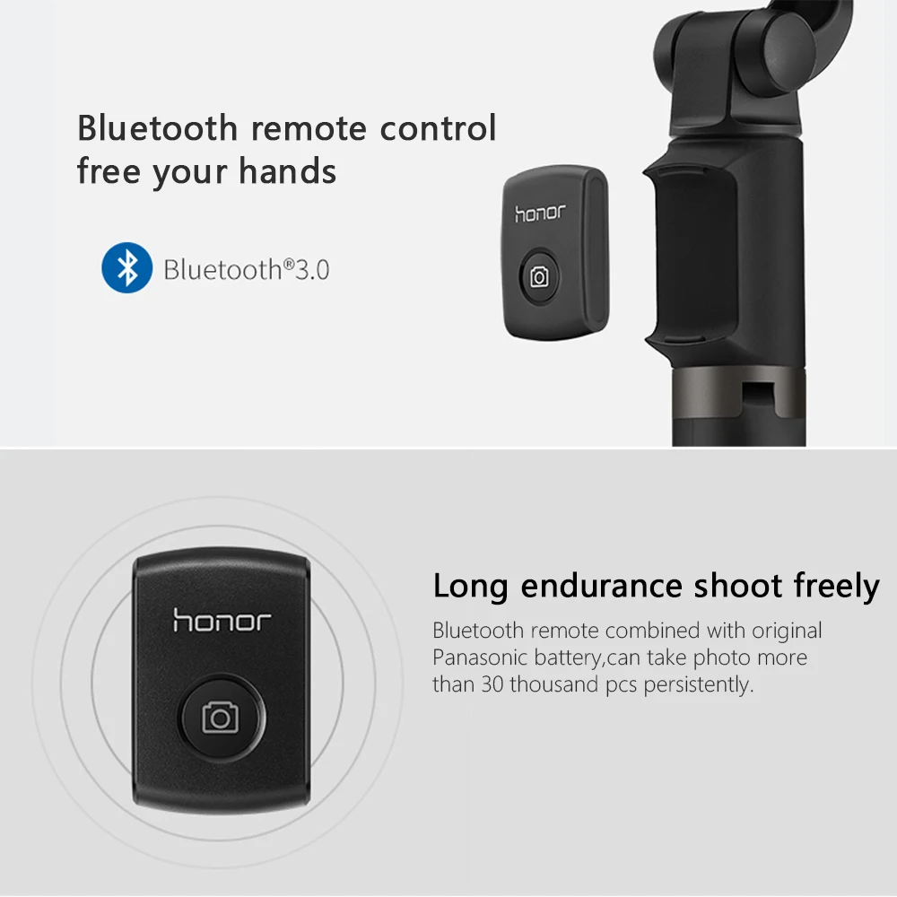 Штатив для селфи Honor Bluetooth портативный монопод Huawei AF15 с беспроводным управлением