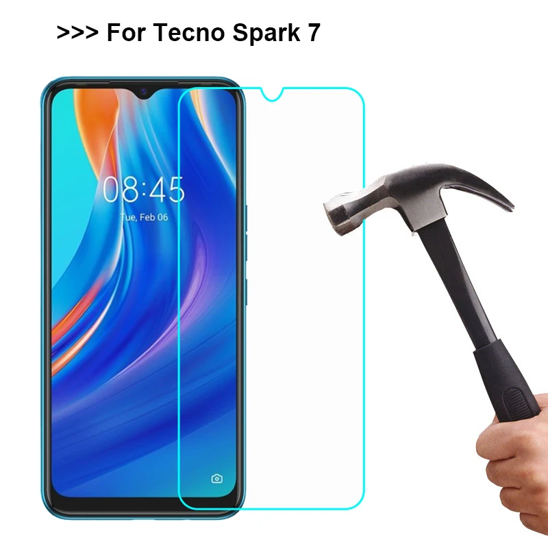 Защитное стекло для Tecno Spark 7 закаленное экрана 2 5 9h защитная стеклянная пленка