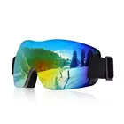 Лыжные очки, трехслойная противотуманная большая Лыжная маска UV400, очки для катания на лыжах, сноуборде для мужчин и женщин