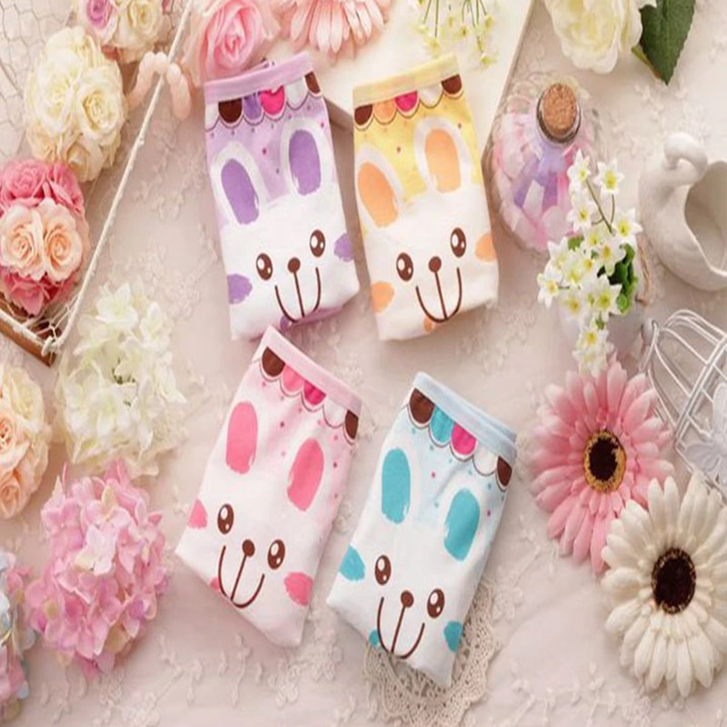 Симпатичные Детские хлопковые боксеры нижнее белье брюки для девочек детей 6