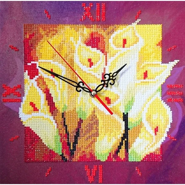 Алмазные часы Color KIT "Семейное счастье" 30x30 см | Дом и сад
