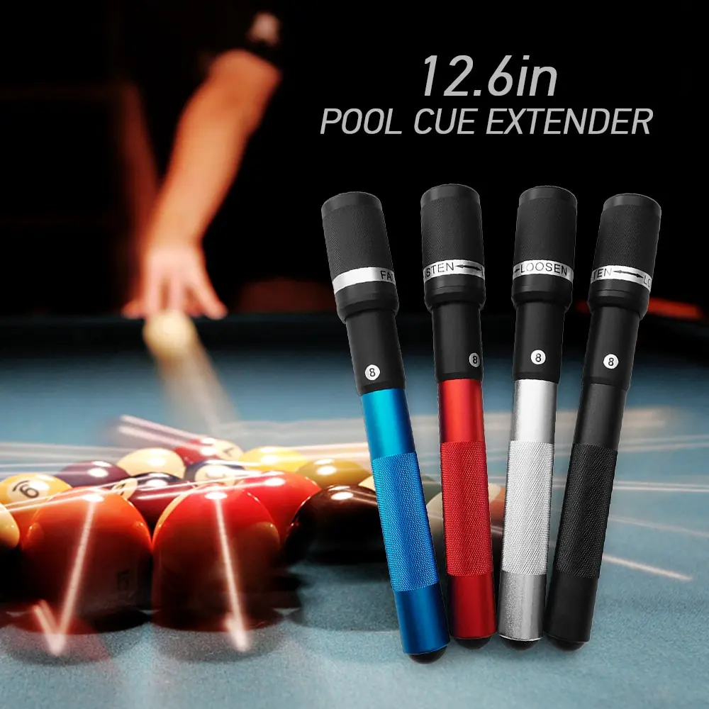12.6IN Pool Cue Extension Billiard Extender Rotary Fixation Stick Club Tool for Billiards Snooker Accessories | Спорт и развлечения