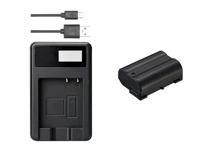 Черный EN-EL15 аккумулятор ENEL15 EL15 2499 мАч+ зарядное устройство USB для Nikon D500, D600, D610, D750, D7000, D7100, D7200, D800, D850, D810, D810A, 1 V1, Z6 - Цвет: Черный