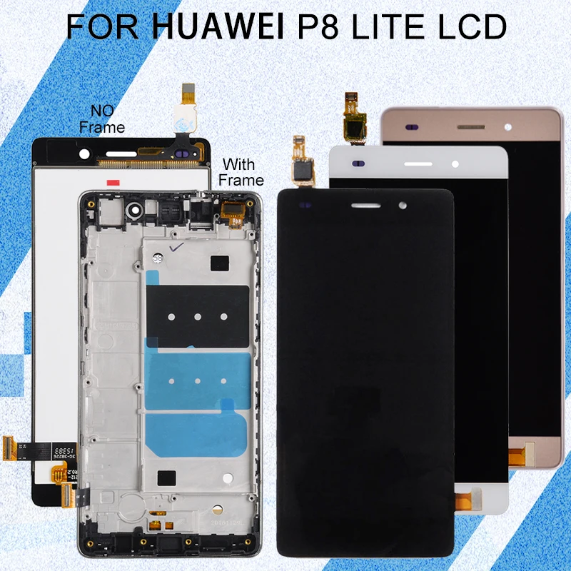 Catteny 1 шт. 5 0 дюймов для Huawei P8 Lite 2015 ЖК-дисплей Сенсорная панель стеклянный экран